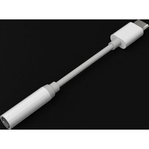 Type C to 3.5mm Jack Earphone Cable USB Type-C 3.5 AUX Headphone Adapter for Huawei Mate 10 P20 Xiaomi Mi 6 6X Mix 2s 500pcs