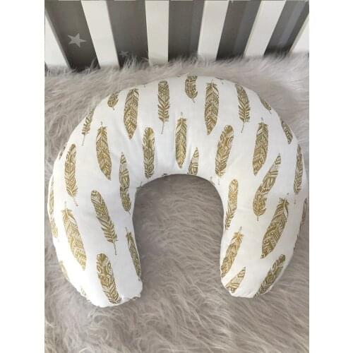 Jaju Baby Handmade, Golden Feather Breastfeeding Pillow - Baby Support Cushion