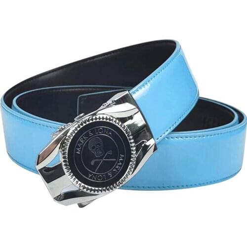 New Style Mens Golf Belt Alloy Automatic Buckle High Quality Leisure Sports Belt Length Can Be Cut By Yourself Free Shipping