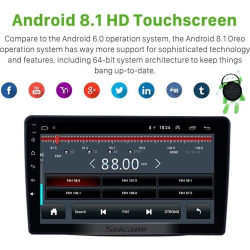Seicane GPS Car Multimedia Player for Hyundai Sorento 2013-2014 Android 8.1 HD Touchscreen 9 inch Bluetooth support SWC Carplay