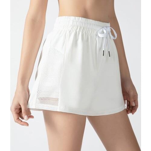 Leisure Quick Dry Exercise Training Sport Gym Lined Shorts Women Waist Drawstring Yoga Fitness Workout Running Pocket Shorts