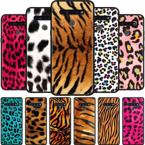 Cell Phone Case For LG K51 Cover Tiger Leopard Print Panther Soft Funda for LG G8 G7 ThinQ K61 K52 K50 K42 K41s K40s G6 Shell