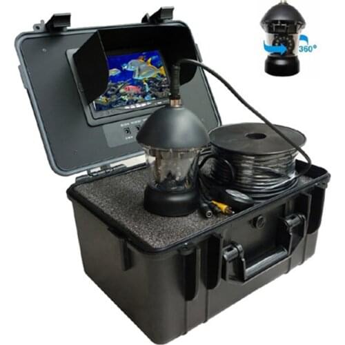 20M Cable 360 Degree Rotating Fish Finder Underwater Fishing Video Camera With 7 Inch LCD Monitor Kit