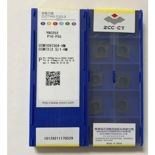 High quality CNC blade CCMT09T304-HM-53 09T308-HM-53 YBC251/2 internal boring insert