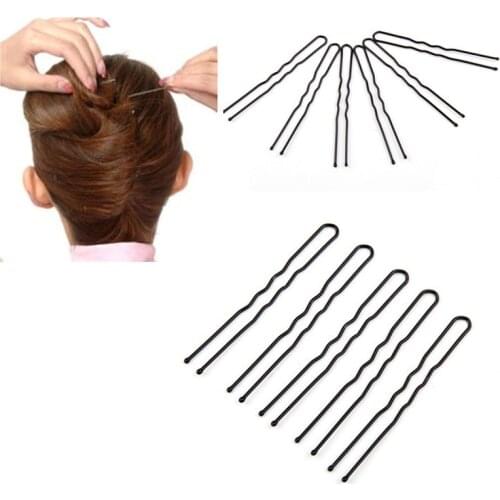 120PCS Hair Accessories Hair Clips for Women Ladies Hair Pins Invisible Curly Wavy Grips Salon Barrette Hairpin Black Barrette