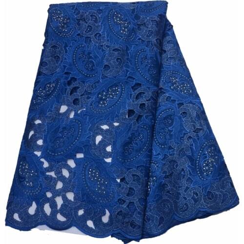 2018 wedding lace fabric with sequins African organza fabric double organza lace fabric for women dresses P466-1