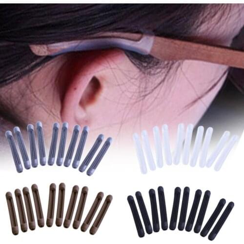2020 5pairs/set Glasses Anti-slip cover Ear Hook Silicone Anti-Slip Holder for Sunglasses Eyeglass Leg Temple Tips Black#20