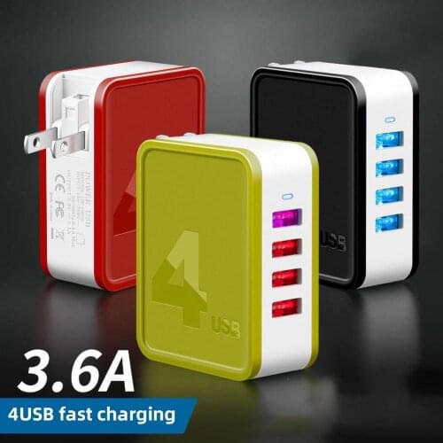 2020 NEW Portable 48W 2/4 USB Ports Quick Charging QC4.0 3.0 Folding Wall Charger Adapter For iPhone Samsung Huawei Xiaomi
