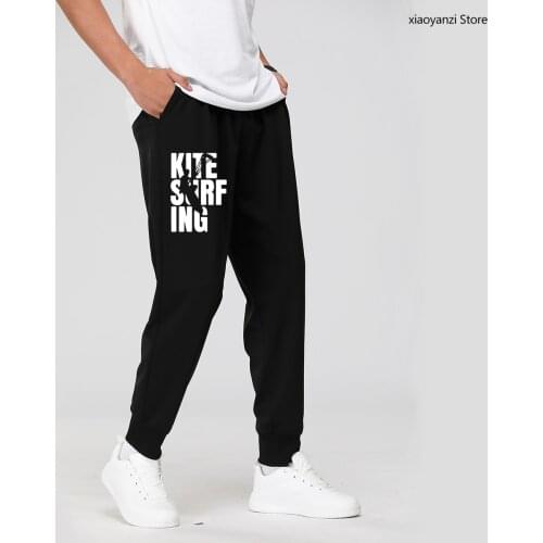 EAT SLEEP KITESURF Sweatpants Kitesurfing Boarding Surfinger Cool Sports Long Pants Funny Gift Harajuku Male Fitness Trousers