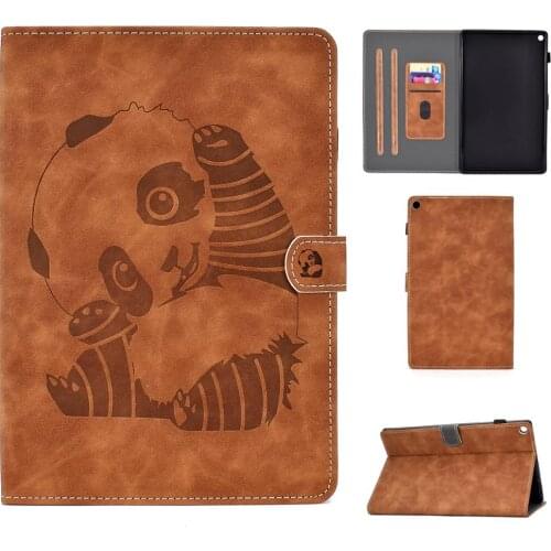 For HD 10 Kawaii Print Panda Case For Amazon Kindle Fire HD10 Case Cover 2017 2015 Tablet For Kindle Fire HD 10 2017 Case 10.1"