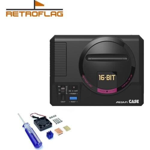 Retroflag MEGAPi MD CASE with Safe Shutdown and Safe Reset for Raspberry Pi 3 B+ (B Plus) 2