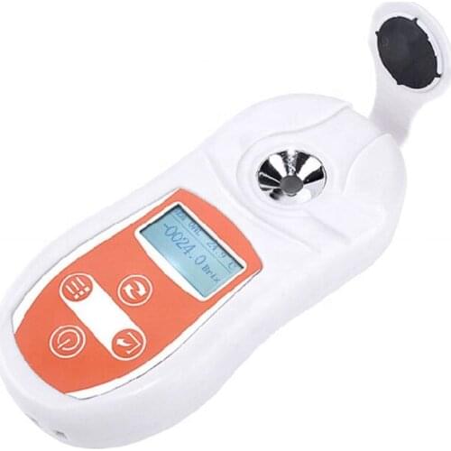 Digital Brix Refractometer Sugar Testing Meter 0-53% Temperature Compensation