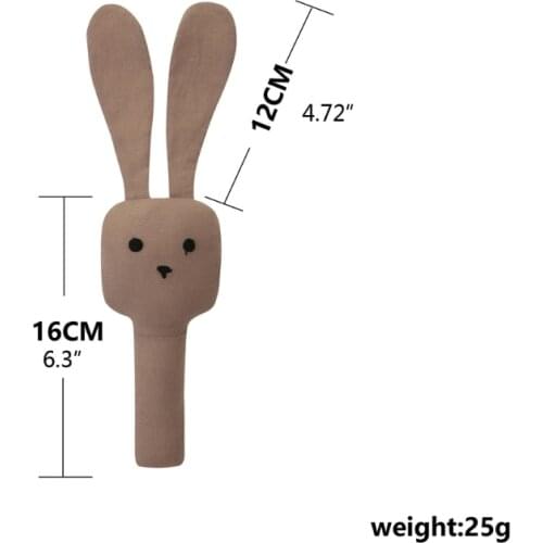 Baby Hand Bells Rattles Soft Plush Shaking Toys Newborn Early Educational Toy Q6PD