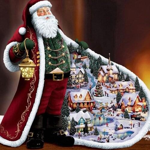 DIY 5D Diamond Painting Embroidery Christmas Santa Claus Pattern Home Wall Decoration