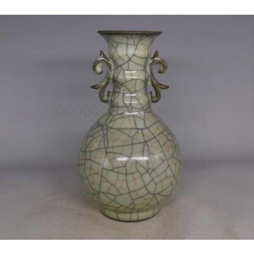 Antique SongDynasty porcelain vase,Yellow glaze opening bottle,Hand-painted crafts,Decoration,Collection&Adornment,Free shipping