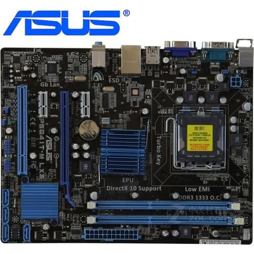 ASUS P5G41T-M LX3 Motherboards LGA 775 DDR3 8GB P5G41T G41 P5G41T-M LX3 Plus Systemboard SATA II PCI-E X16 Used