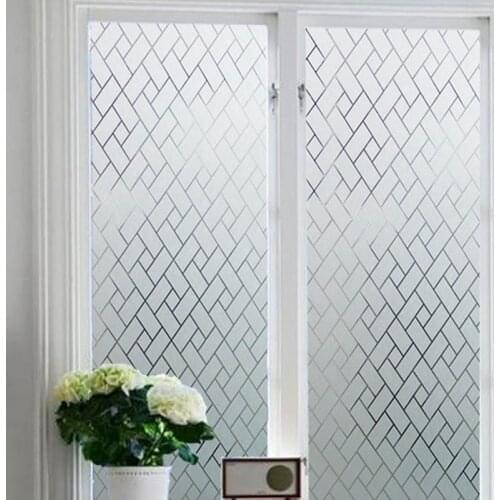 45*200cm PVC Frosted Window Film Waterproof Glass Sticker Home Bedroom Bathroom Office Privacy Scrubs Glass Decals