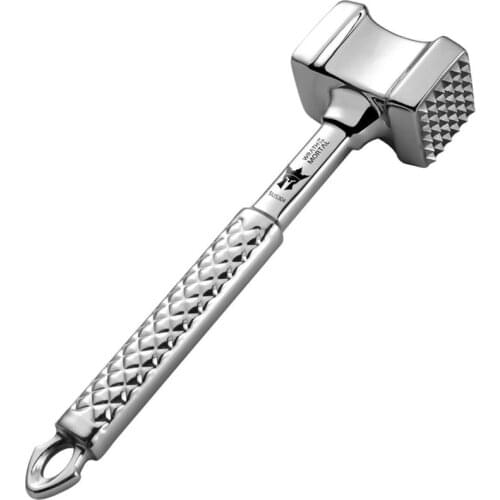 Stainless Steel Meat Hammer Dual-Sided Meat Hammer Steak Pounder Mallet