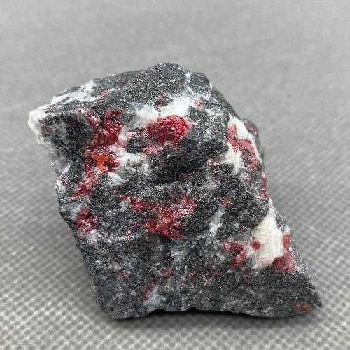 Natural Cinnabar stone Original red Stone Healing Reiki Crystal