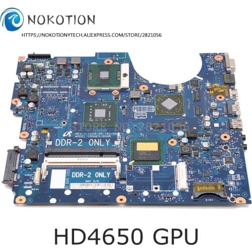 NOKOTION BA92-05556A BA92-05646A BA41-01060A BA92-05556B For Samsung R520 R522 R620 Laptop motherboard PM45 DDR2 HD4650 GPU
