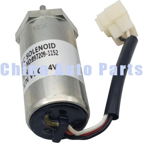 897209-1152 Fuel Shutoff Solenoid ForHitachi MV2-40 EX4U EX40U EX55 Engines 24V