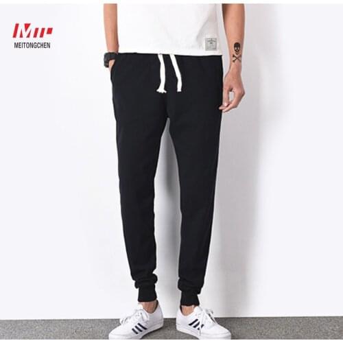 All cotton style casual sports pants, mens slim feet, Haren pants, mens pants, trousers