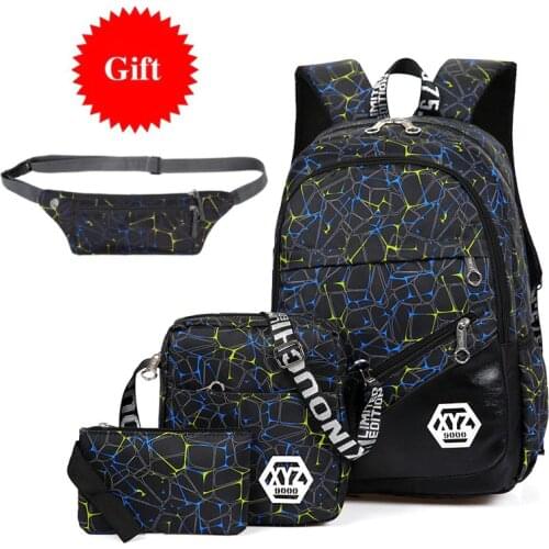 4 pieces/set schoolbag backpack durable nylon school backpacks for boys kids backpack girls school bags for girls teenagers