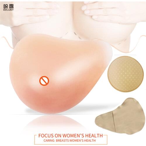 Silicone Breast Form Supports Artificial Spiral Silicone Chest Fake False Breast Prosthesis 150g-500g Super Soft Sponge Pad D30
