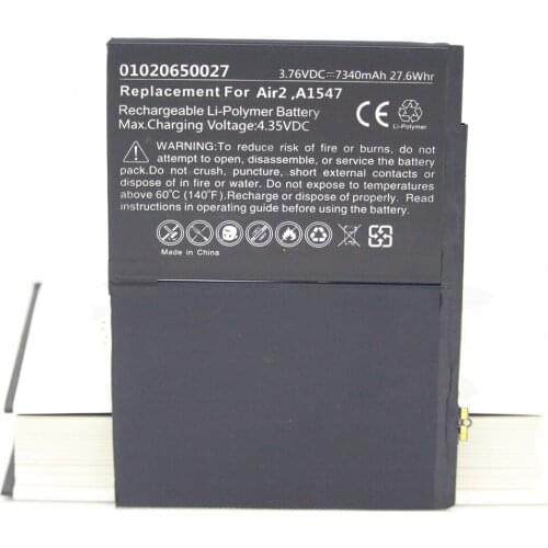 ISUN 0 Cycle 7340mAh Li-ion Internal Battery Replacement for ipad Air 2 for ipad 6 battery A1566 A1567 with Free Repair Tools