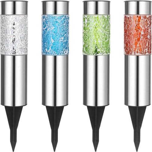 Solar Light LED Mosaic Lawn Lamp Landscape Garden Villa Yard Path Solar Lamps Waterproof Outdoor Ground Stake Light