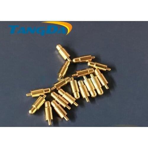 Tangda 3.2 10.5 pogopin connectors 3.2*10.5mm Current pin Battery pin Test thimble probe Gold Plated (Any size can custom made)