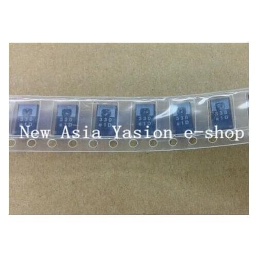 50pcs SMD tantalum polymer capacitors 2R5TPE330M9 2.5V 330UF POSCAP, polymer capacitance ENGINEERING OF