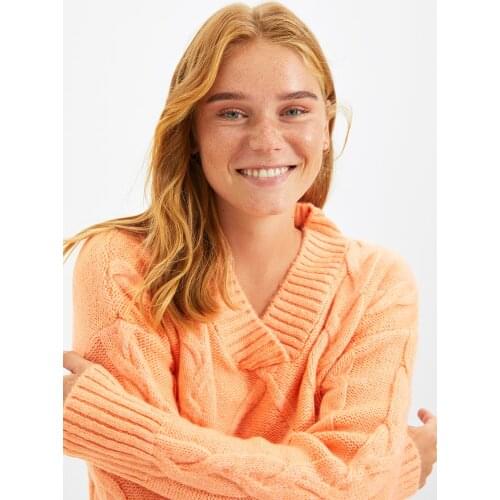 Trendyol Mesh Detailed Knitwear Sweater TWOAW22KZ2171