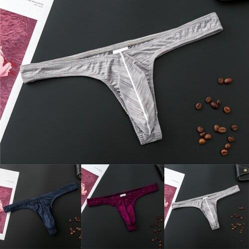 Mens U Convex Pouch Underwear T-Back G-String Briefs Sexy Breathable Tangas Thong Lingerie Fashion Breathless Thong Male Gay