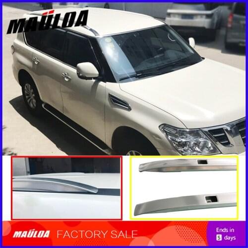 High quality Aluminium alloy screw install side rail bar roof rack for patrol 2017 2018