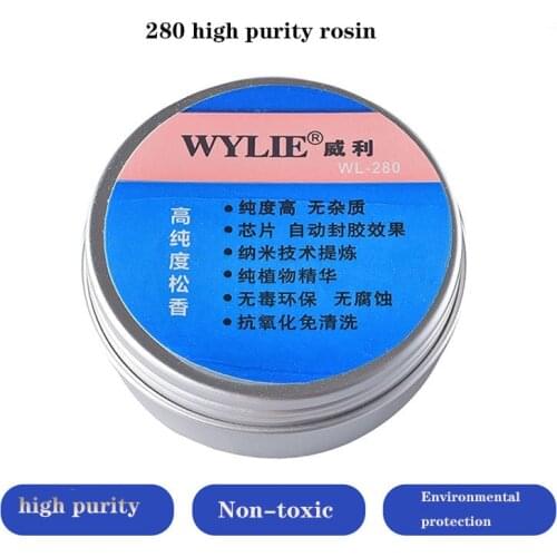 WL-280 high-purity rosin pure plant hydrogenated rosin imported material environmental protection and impurity-free welding oil