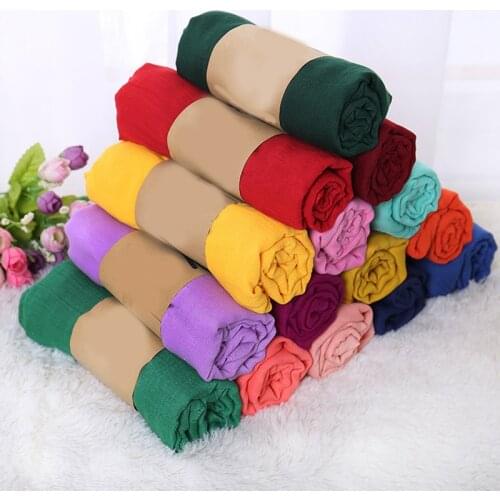 Hot Candy Color Women Scraf Luxury Cotton Linen Scarf Solid Color Soft Large Shawl Neckerchief 180cm Lady Elegant Scarves Gift