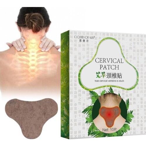 10Pcs/box Neck Patch Joint Cervical Spondylosis Body Pain Relief Sticker Rheumatoid Arthritis Wormwood Medical Plasters