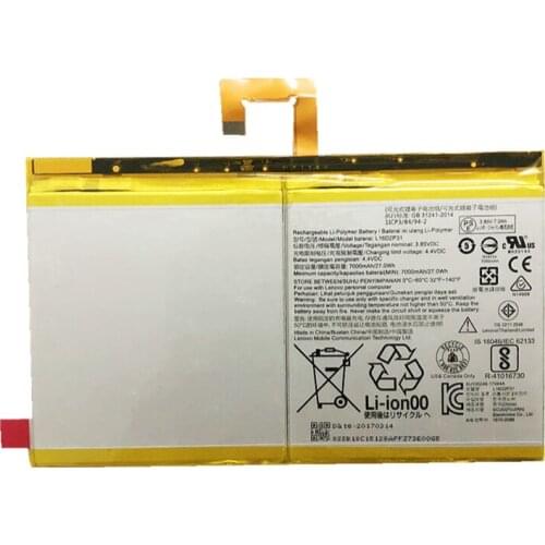 100% High quality 7000mAh L16D2P31 Battery For LENOVO TAB 4 10 / 10 REL / 10 PLUS TB-X304L X304F TB-X704F X704L X504F X504L