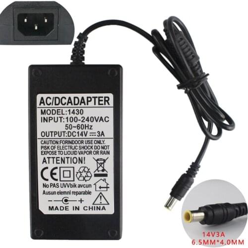 14V 3A 6.5*4.0mm with pin AC Adapter For Samsung LS22D300 S24D360HL PN3014 LED LCD Power Supply Cord