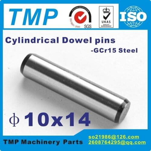 2 pieces/Lot 10x14mm Locating Pins/Dowel pins/10mm Cylindrical position pins-TLANMP Material:Steel GCr15