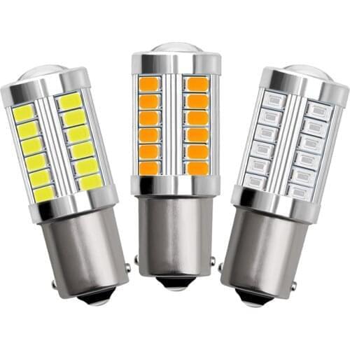 2pcs 1156 P21W BA15S Led Canbus Led Backup Reverse Lights 1157 BAY15D 3157 3047 7443 W21W T20 LED Turn Signal Lights Amber White