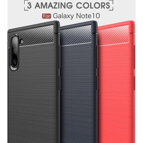 2019 Luxury MobilePhone Case for Samsung Galaxy Note10 Carbon Fiber cases for Galaxy Note10 Pro A10E Cover DHL Free 50pcs