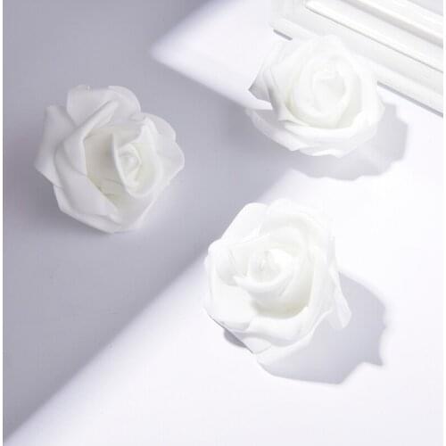 7cm 50Pcs Foam Rose Artificial Flower Head For Wedding DIY