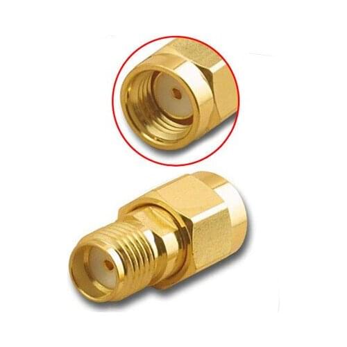 50pcs x Gold-plated copper Coaxial RF adapter SMA Jack TO RP-SMA Plug Socket