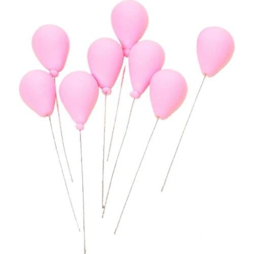 8Pcs Interesting Doll House Clay Balloon Decor Colorful Dollhouse Balloon Ornament Delicate Craft for Child