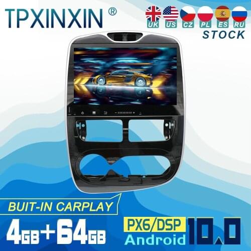 For Renault Clio 2013-2015 Android 10 Carplay Radio Player Car GPS Navigation Head Unit Car Stereo WIFI DSP BT