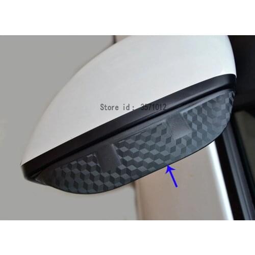 For Peugeot 3008 GT 3008GT 2016 2017 2018 2019 2020 Car Rain Shield Sun Shade Eyebrow Rear Rearview Glass Mirror Trim Frame