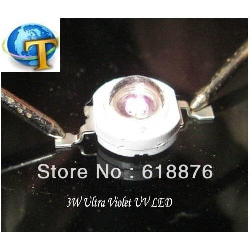 Free 1pcs 3W Ultra Violet UV Power LED 365nm Emitter