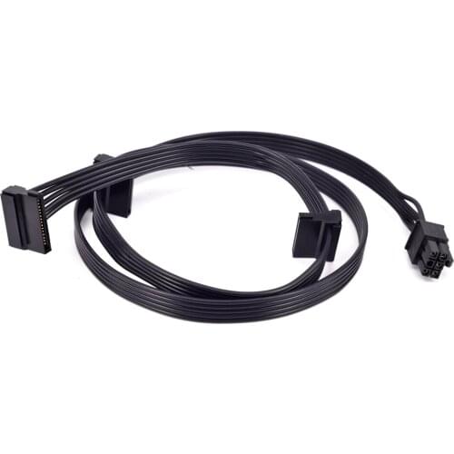 GPU PCI-e 6Pin Male 1 to 3 SATA Power Supply Cable Multiplier for CORSAIR AX series AX860 AX850 AX760 AX750 Modular PSU